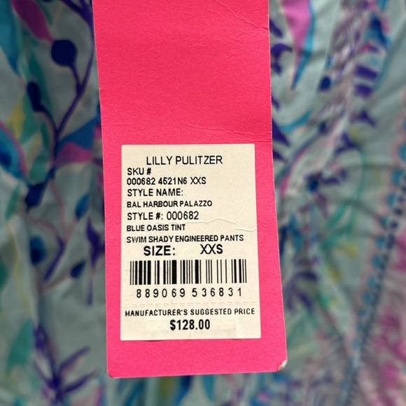NWT lily pulitzer Bal Harbor Palazzo in Blue Oasis - Picture 3 of 7